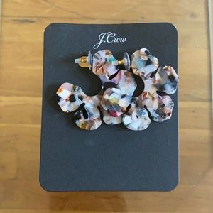 J crew resin hoop earrings